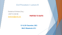 Lecture III - Parties to Suits.pdf